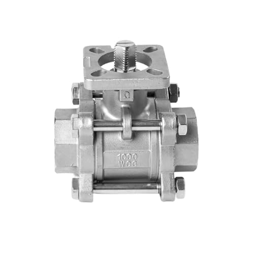 Vanne inox 316L DN25 trois pièces usinée haute précision