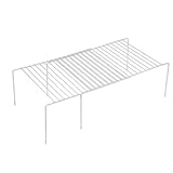 Dimeho Kitchen Cabinet Organizer Expandable Storage Shelves Cupboard Spice Shelf Rack with Scratch Resistant Feet Metal Kitchen Counter Shelfs Freezer Shelf Rack for Counter Pantry Dish Spice