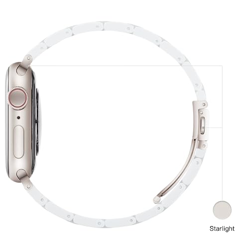 Image of Light House Apple Watch Bands-Fashion Lightweight Resin iWatch Bands for Women Men 38mm /40mm /41mm /42mm(Series 11 10), 49mm /46mm /45mm /44mm /42mm(S 3 2 1), Compatible with Apple Watch Series 11 SE 10 9 8 7 6 5 4 3 Ultra