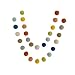 "Farm to Table" Handmade Felt Ball Garland by Sheep Farm Felt- Rustic Rainbow Pom Pom Garland. 2.5 cm balls.