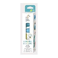 Haku Yoka 6 Acorn Crayons - Cold Theme, Super Durable and Easy to Grip Mess Free Crayons for Ages 2+, Natural Beeswax & Organic Mineral, Certified Safe Crayons