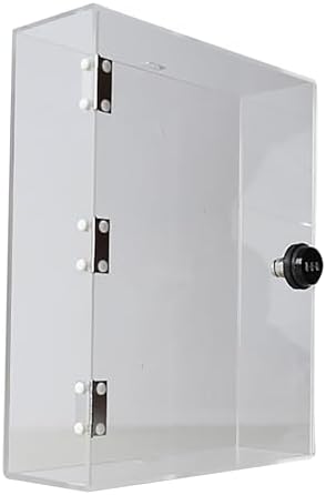 Transparent Cell Phone Lock Box - Key Lock Mobile Storage Case, Self-Control Smartphone Holder, Portable Time Lock for Phones, Ideal for Reducing Distractions (L)