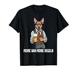 Meine Bar Meine Regeln Barkeeper Hund Kneipe Lustiges Hunde T-Shirt
