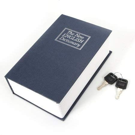 Deoxys Book Safe with Key Lock – Home Dictionary Diversion Safe Lock Box Safe Metal Box