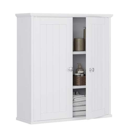 Meilocar Bathroom Wall Cabinet, Bathroom Cabinet Wall Mount, Over the Toilet Space Saver Storage...