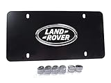 Genuine Land Rover License Plate - Matte Black Finish