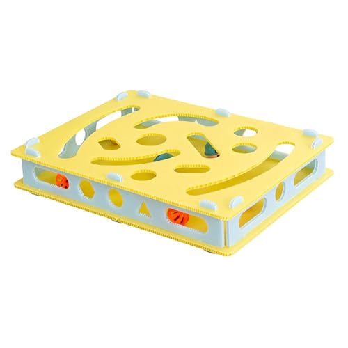 Interaktiver Katzen-Puzzle-Futterspender, interaktives Anreicherungsspielzeug Leckerli-Puzzle-Box Futter-Labyrinth für Indoor-Katzen Slow Food Treat Dispenser Labyrinth Spielzeug (B) Interaktiver Katzen-Puzzle-Futterspender, interaktives Anreicherungsspielzeug Leckerli-Puzzle-Box Futter-Labyrinth für Indoor-Katzen Slow Food Treat Dispenser Labyrinth Spielzeug (B)
