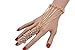 Women Fashion Jewelry Wrist Gold Metal Hand Chain Bracelet Long Elastic Ring