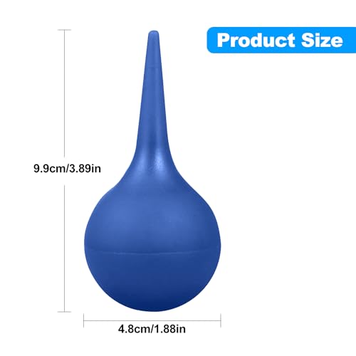 Ohrenreiniger 60ml,Ohren Reinigung Set,Ohrenschmalzentferner Silikon,Ohrendusche für Baby Kinder Erwachsene,2 Stück (Blau)