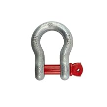 VCT 1-1/2 Inch Galvanized Screw Pin Anchor Shackle with a 17 Ton Capacity