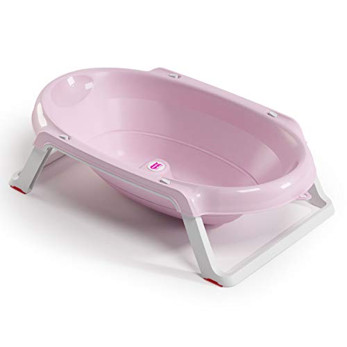 OK Baby N38955440X Onda Slim - Bañera plegable para bebé, color rosa