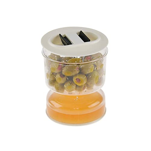 Asotagi Tarro de encurtidos para preparar pepinillos secos y húmedos, aceitunas, tarro de reloj de para el hogar, cocina, hacer separador de alimentos