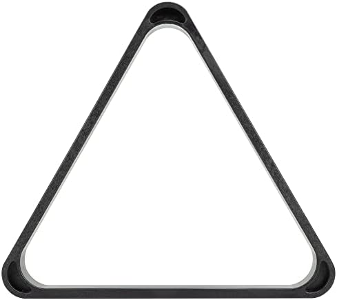 CueStix International Heavy Duty Eight Ball and Snooker Plastic Pool Triangle Rack Holder for Billiards Table, Black, (RK8PHD)