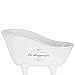Produktbild Butlers Salon Beauté Badewanne Utensilienbehälter 25,5x13,5x14 in Weiß - Aufbewahrungsbehälter Bad Deko Accessoires