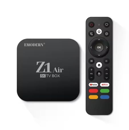 EMODERN Z1 AIR Android TV Box, Android 11.0 8K Ultra HD Multimedia