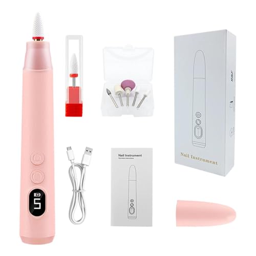 Taladro eléctrico de uñas inalámbrico, herramienta de manicura y molinillo recargable portátil
