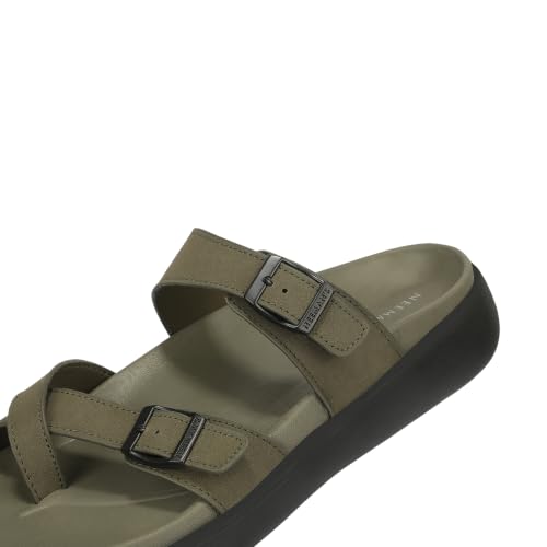 Image of Neeman's PureWhoosh Sail Sandals for Men | Adjustable Buckle Strap Casual Sandals | Cushioned Footbed with Arch Support | Comfortable Slip On Footwear for Daily Wear & Travel