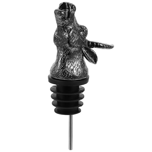 PHENOFICE Vertedor De Vino Cabeza De Vaca Decantador De Licor Para Botellas De y Salsa Accesorio De Fiesta y Banquete Para Bodas y Cumpleaños