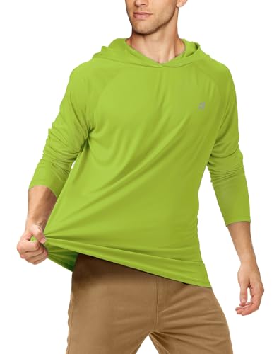 Image of Roadbox Mens Fishing Sun Hoodie, Long Sleeve UPF 50+ UV Protection Shirts