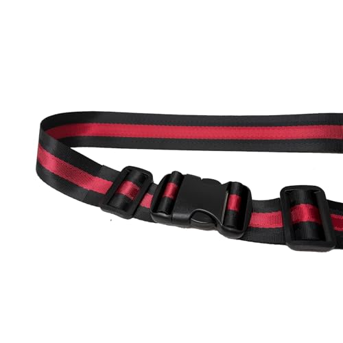 Image of MAGARROW 65 inch 1.5 inch Utility Straps with Buckle Adjustable, 4-Pack (RED /Black (4-PCS))