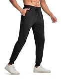TBMPOY Men's Athletic Running Sport Jogger Pants with Zipper Pockets