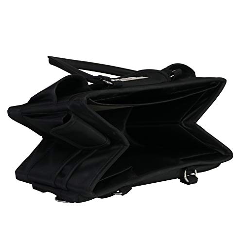 Image of Everything Mary Deluxe Store & Tote Organizer - Black Craft Caddy with Handle - Collapsible Bag for Sewing, Scrapbooking, Art Supplies & DIY Project Organization