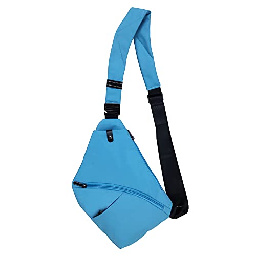 Sac à bandoulière poitrine noir pour sport et voyage style messenger unisexe xsy