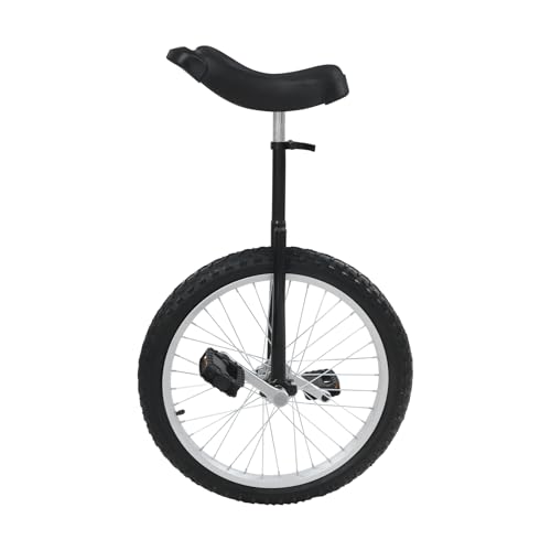 Image of DYNAMI Unicycle with Excellent Steel Frame,Leakproof Tire,Adjustable Height,Curved PU Seat,Mute Bearing,Anti-Slip Designs,for Outdoor Sports Fitness Exercise