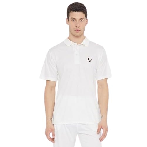 SG Club Half Sleeve Cricket Shirt Whites Junior | Move Freely and Stay Cool with Our Stretch Shorts & Breathable Tees-image-11
