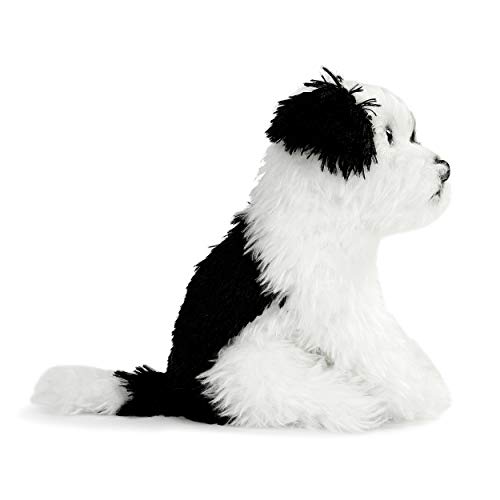 Demdaco 5004730386 Terrier Mix Rescue Breed Dog White 10 Inch Plush Fabric Stuffed Figure Toy thumb #1