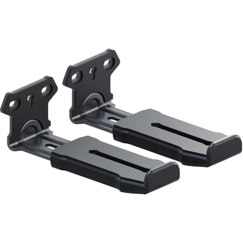 Agandax Soundbar Wall Mount Bracket for Samsung, Sony, LG, Vizio, Bose, JBL and More Sound Bar Mounts Under TV, Depth Adjustable 3.7”-6.4”, Hold up to 38 lbs, Soundbar Shelf (Gray, Wall Mount)