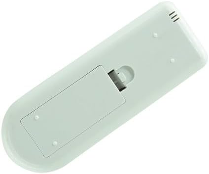 ມຸມ view of the back of the remote control with the battery cover securely in place.