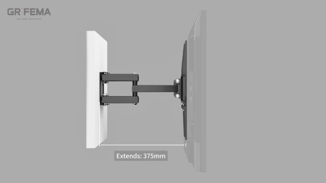 Ross TV-wandhouder, draaibaar en kantelbaar voor televisie, houder voor 32-70 inch, Max Vesa 400 x 400 mm en 40 kg