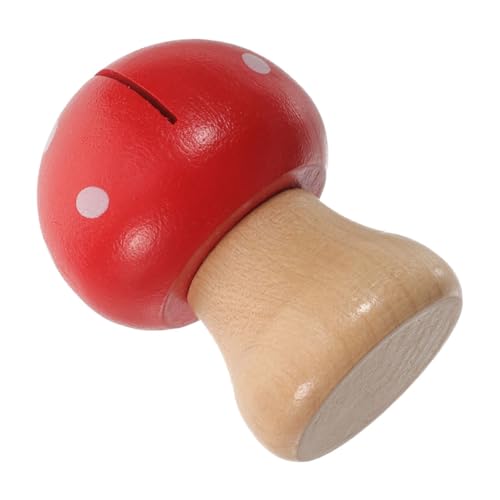 Gogogmee Adorable Wooden Mushroom Memo Clip Cute Desk Decorations for Office and Home Versatile Photo Holder for Notes and Cards Charming Whimsical Design Compact