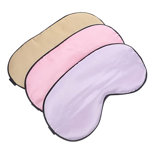 Yardenfun 3個 睡眠用立体アイマスク 通気性良好 光遮断 柔らかい素材 快適フィット ストレス軽減 睡眠改善 向け 男女兼用 ラン ランダムカラー