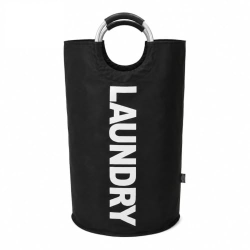 Image of Laundry Bag with Aluminum Handles, Foldable Large Clothes Storage Basket