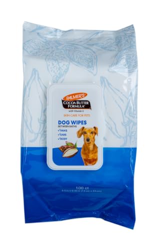 Palmers for Pets Cocoa Butter Refreshing Wipes for Dogs, 100 Count - image 1