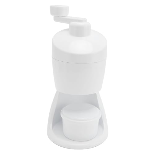 Stainless Steel Ice Shaver Manual Snow Cone Machine Slushie Maker for Home Outdoor Use with Bowl