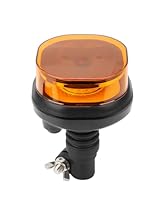 SUPAREE 12/24V Rundumleuchte Steckbar LED Rundumleuchte für Traktor mit Schalter 12 Blinkmuster IP67 Wasserdicht Amber für Traktor LKW PKW Traktoren Gabelstapler