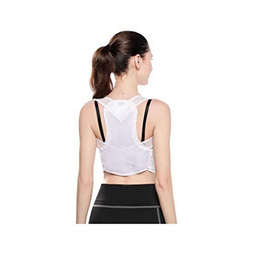 Correcteur de posture réglable pour homme femme et enfant - Gilet dorsal anti-voute noir XS