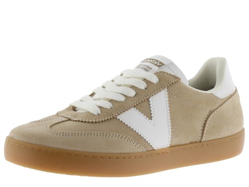victoria Zapatillas Unisex Berlín Ciclista Serraje & Piezas En Contraste & Suela Caramelo 1126212 para Adulto Beige 44