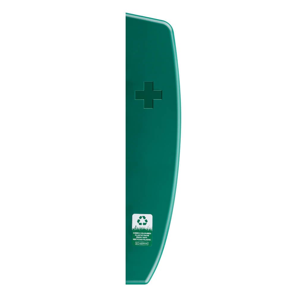CEDERROTH Erste-Hilfe-Station First Aid, mit Füllung, grün, 29 x 12 x 56 cm aus Kunststoff, Art.-Nr. 51011026 | Erste Hilfe Schrank | Verbandsschrank | Sanitätswandschrank