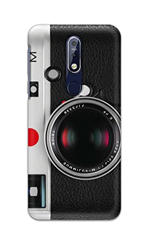 Image of Printed Hard Back Cover Case for Nokia 7.1 Back Cover (Vintage Camera) -1302