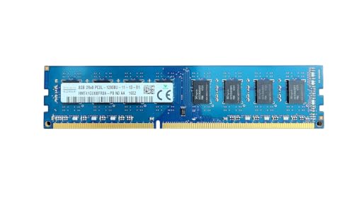 Image of 8GB DDR3L 1600MHz Desktop RAM for SK hynix (PC3L-12800U, 240-Pin UDIMM) 1.35V /1.5V Dual Voltage, Non-ECC, 2Rx8 Dual Rank (HMT41GU6BFR8A-PB)