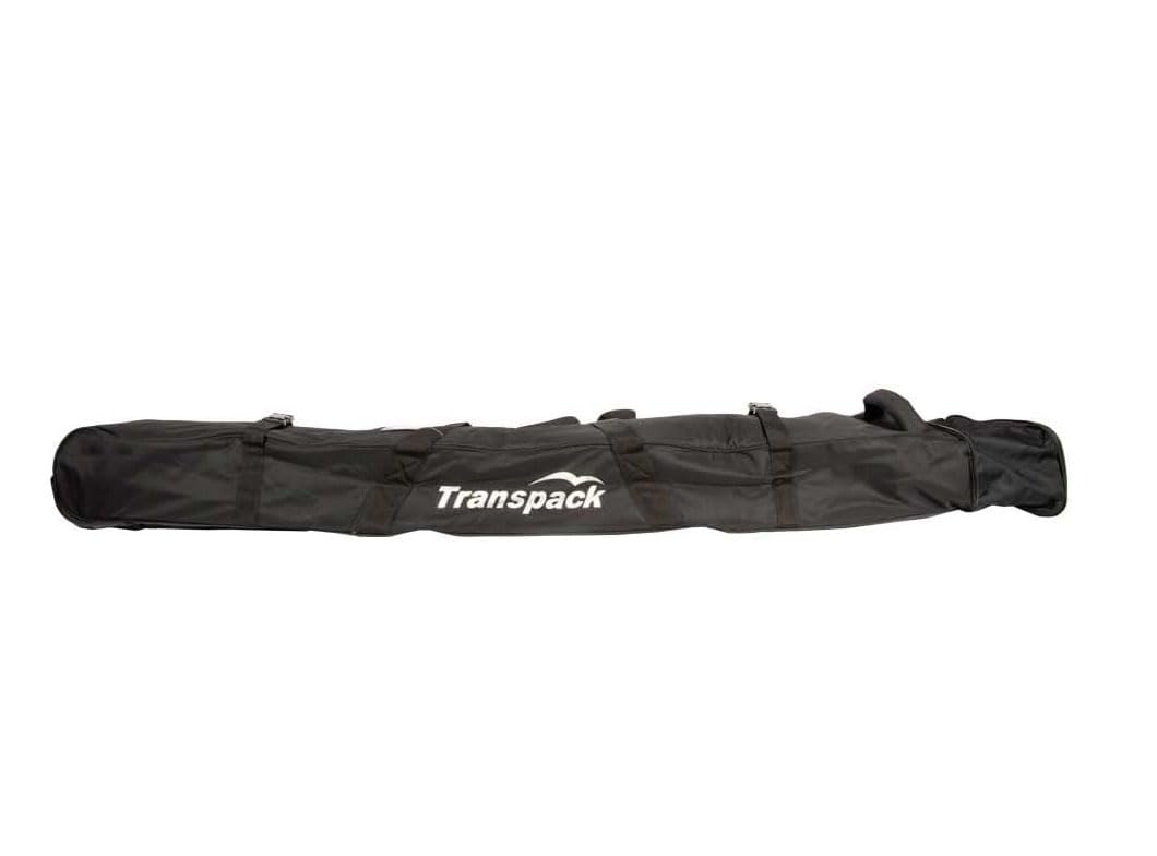 TRANSPACK Doppel-Skitasche – 109 L, Verstellbar 165-185 Cm, Gepolstert, Mit Rollen