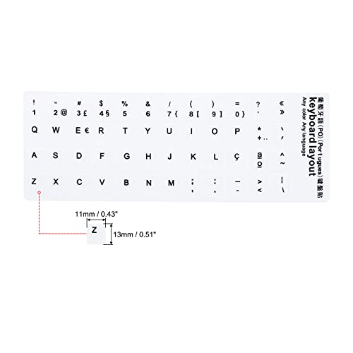 PATIKIL English & Portuguese Keyboard Stickers - Image 2