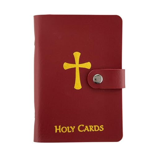 Porte-cartes sacrés Autom MRN lot 8 pochettes plastiques transparentes image religieuse