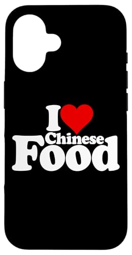 I Love Heart Chinois Food Cuisine Coque pour iPhone 16