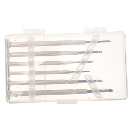 FIXOSHEE 6個 精密マイナスドライバー 耐久素材製 コンパクト設計 時計 眼鏡 電子機器修理用 多機能ミニ工具 携帯便利