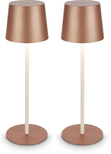 Briloner - Lampada da tavolo LED senza fili IP44 con